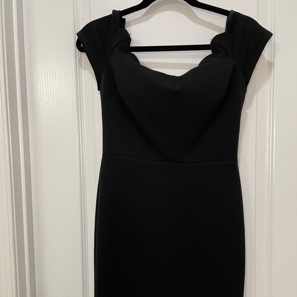 Off The Shoulder Womens Short Sleeve Sheath Dress - Picture 1 of 5